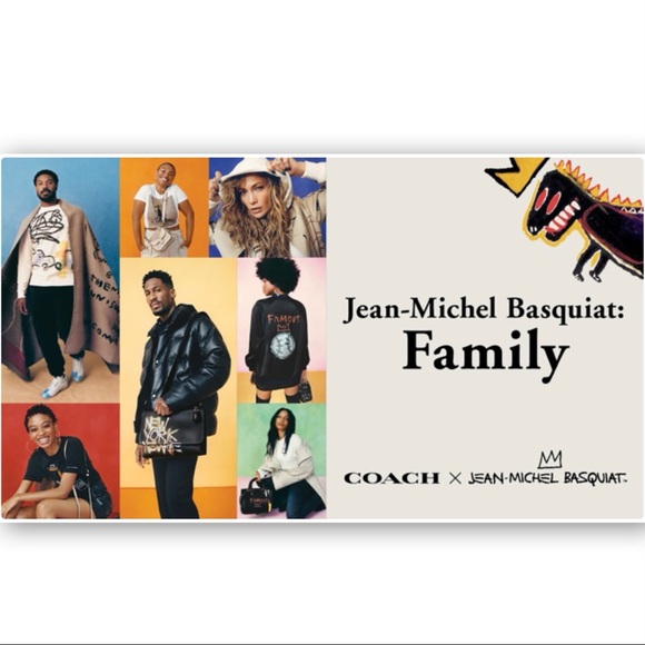 NWT COACH X Jean Michel Basquiat Mini Skinny ID Case Bag Keychain - Picture 11 of 16